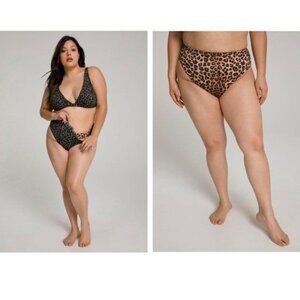 NWT GOOD AMERICAN Good Waist Reversible Swim Bottom - 5X